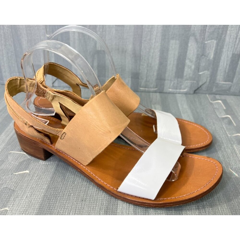 Kenneth Cole Block Blott Le Slingback Sandals Brown Women's Size 9.5 M Leather